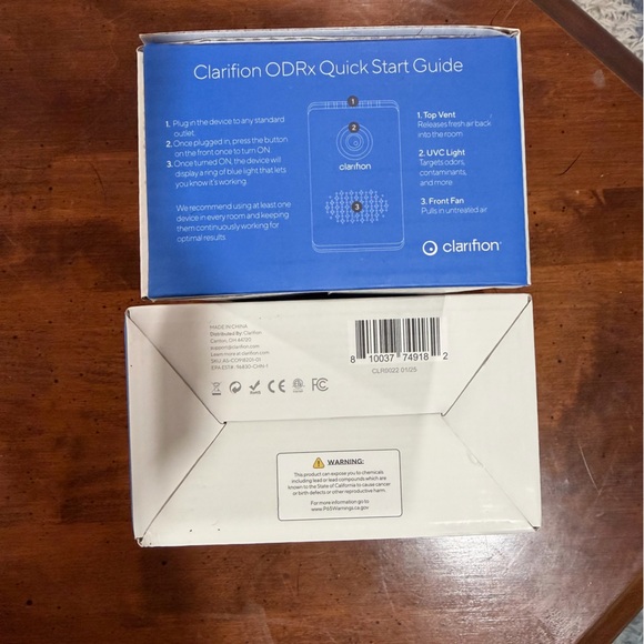Clarifion ODRx Plug-In UV Light Air Sanitizer Deodorizer (2 included) - Picture 3 of 3